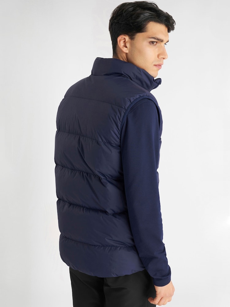 Calvin Klein Golf Blue Winnsboro Padded Gilet - Image 2 of 9