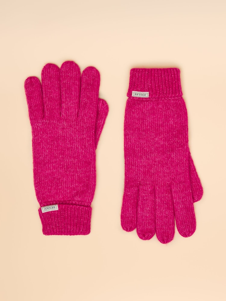 Joules Rosa Pink Gloves - Image 1 of 3