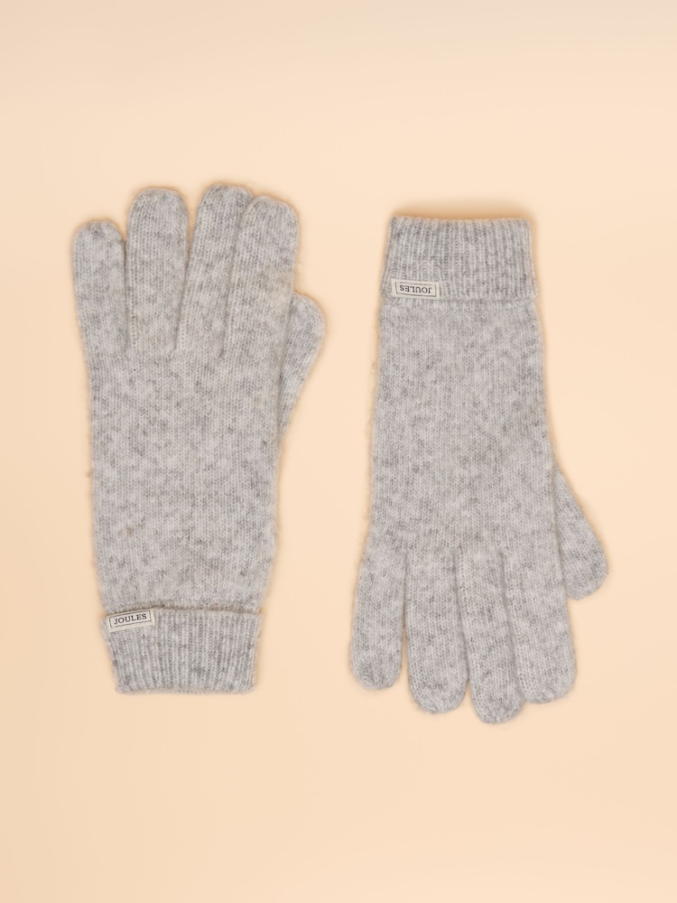 Joules Rosa Grey Gloves - Image 1 of 3