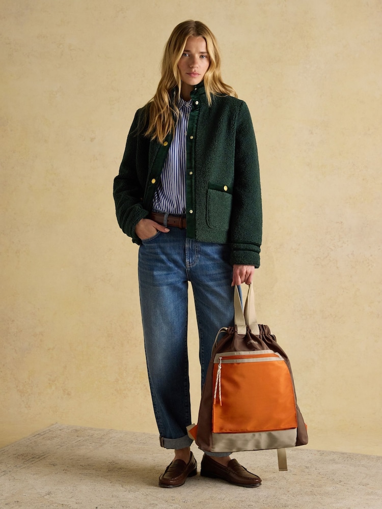 Joules Peplow Brown/Orange Rucksack - Image 2 of 9 Joules Peplow Brown/Orange Rucksack - Image 2 of 9