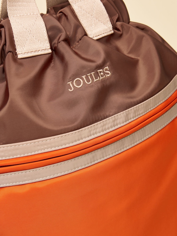 Joules Peplow Brown/Orange Colourblock Rucksack - Image 8 of 8 Joules Peplow Brown/Orange Colourblock Rucksack - Image 8 of 8