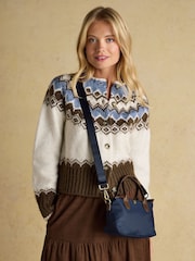 Joules Edie Navy Cross Body Bag - Image 1 of 9