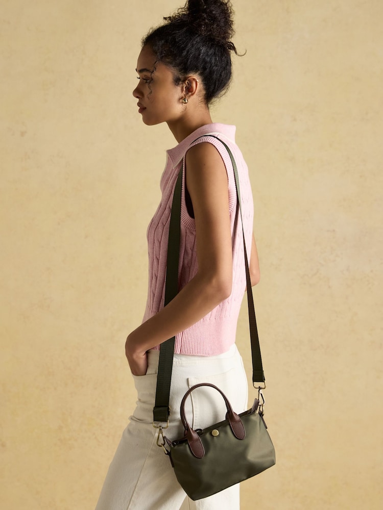 Joules Edie Khaki Green Cross Body Bag - Image 1 of 1