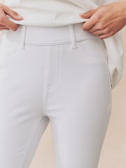 Blue/White Full Length Jersey Denim Leggings 2 Pack - Image 5 of 9