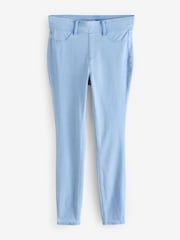 Blue/White Full Length Jersey Denim Leggings 2 Pack - Image 7 of 9
