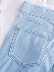 Blue/White Full Length Jersey Denim Leggings 2 Pack - Image 9 of 9