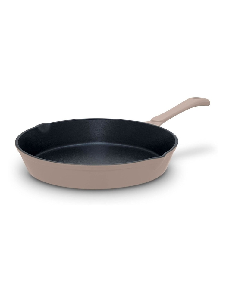 Barbary and Oak Beige 26cm Cast Iron Round Fry Pan - Image 1 of 9