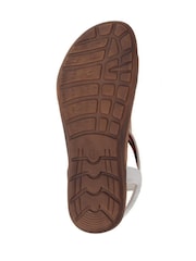 Pavers White Pavers Embellished Flat Black Sandals - Image 5 of 5