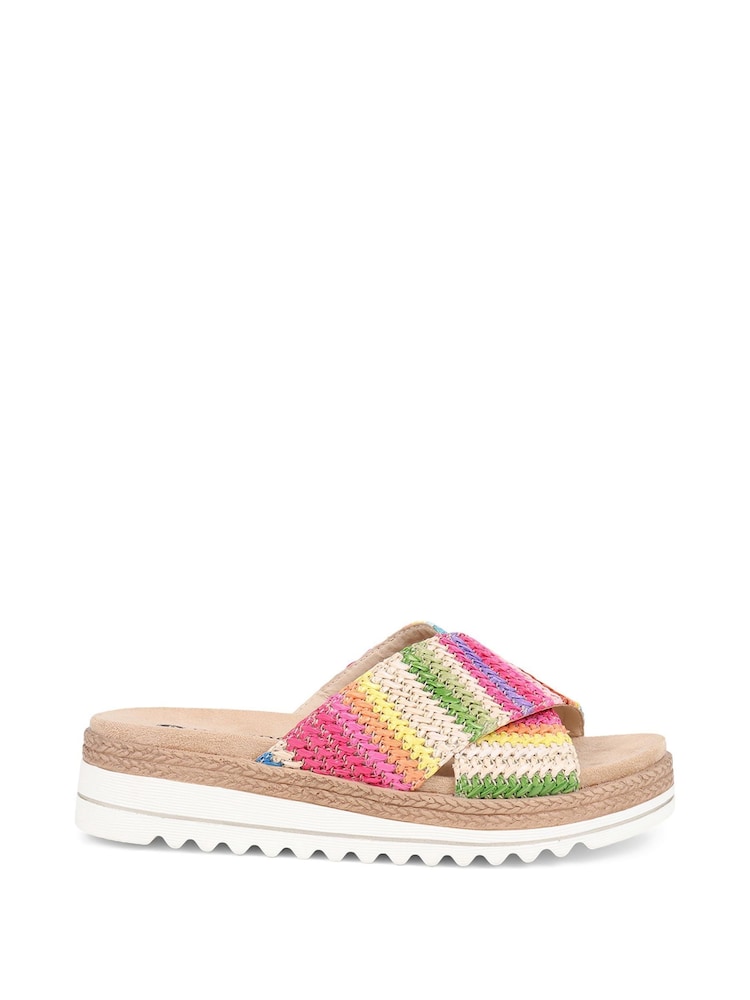 Pavers Natural Slip-On Platform Mules - Image 1 of 5