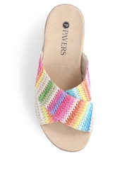 Pavers Natural Slip-On Platform Mules - Image 4 of 5
