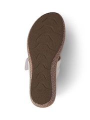 Pavers White Touch-Fasten Wedge Mule Sandals - Image 5 of 5