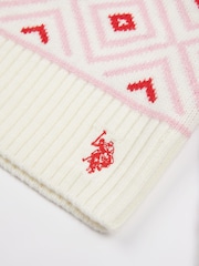 U.S. Polo Assn Girls Fairisle Pattern Cardigan - Изображение 7 из 7
