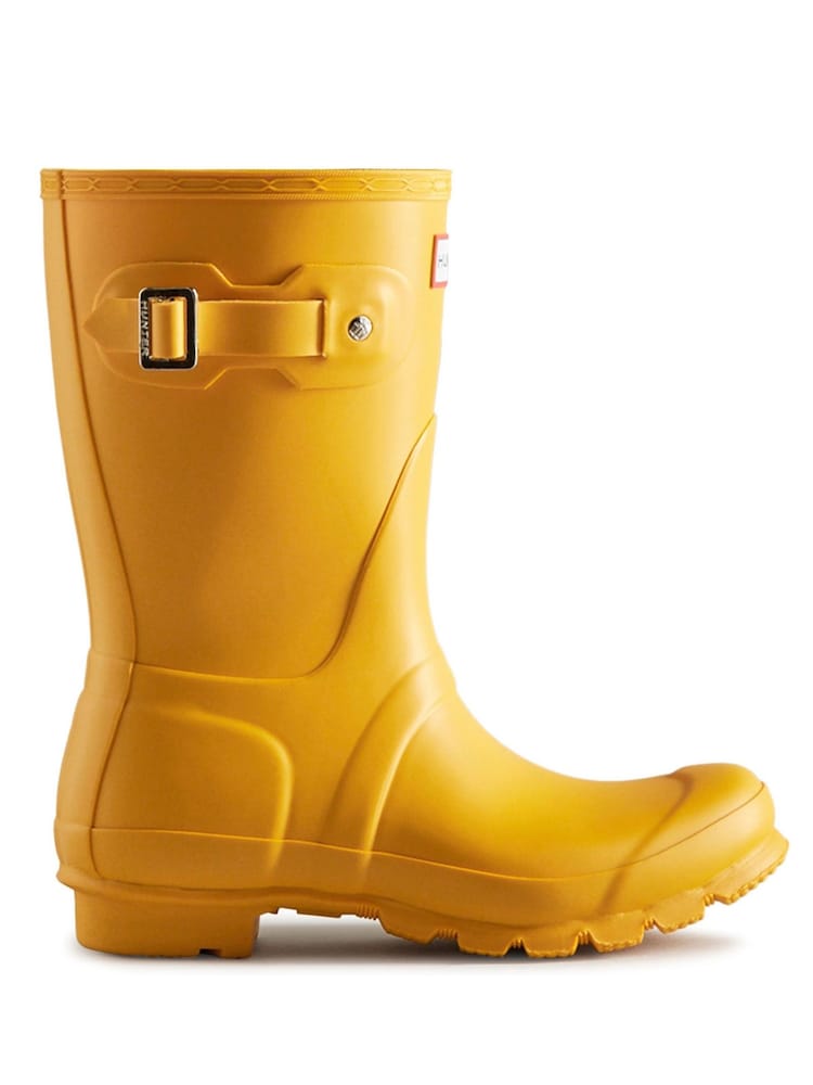 Hunter Yellow Original Short Wellington Boots - Image 1 of 4 Hunter Yellow Original Short Wellington Boots - Image 1 of 4
