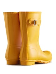 Hunter Yellow Original Short Wellington Boots - Image 2 of 4