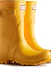 Hunter Yellow Original Short Wellington Boots - Image 3 of 4