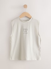 Grey/Blue/Green/Charcoal 100% Cotton Tank Vests 4 Pack (3-16yrs) - Image 4 of 8