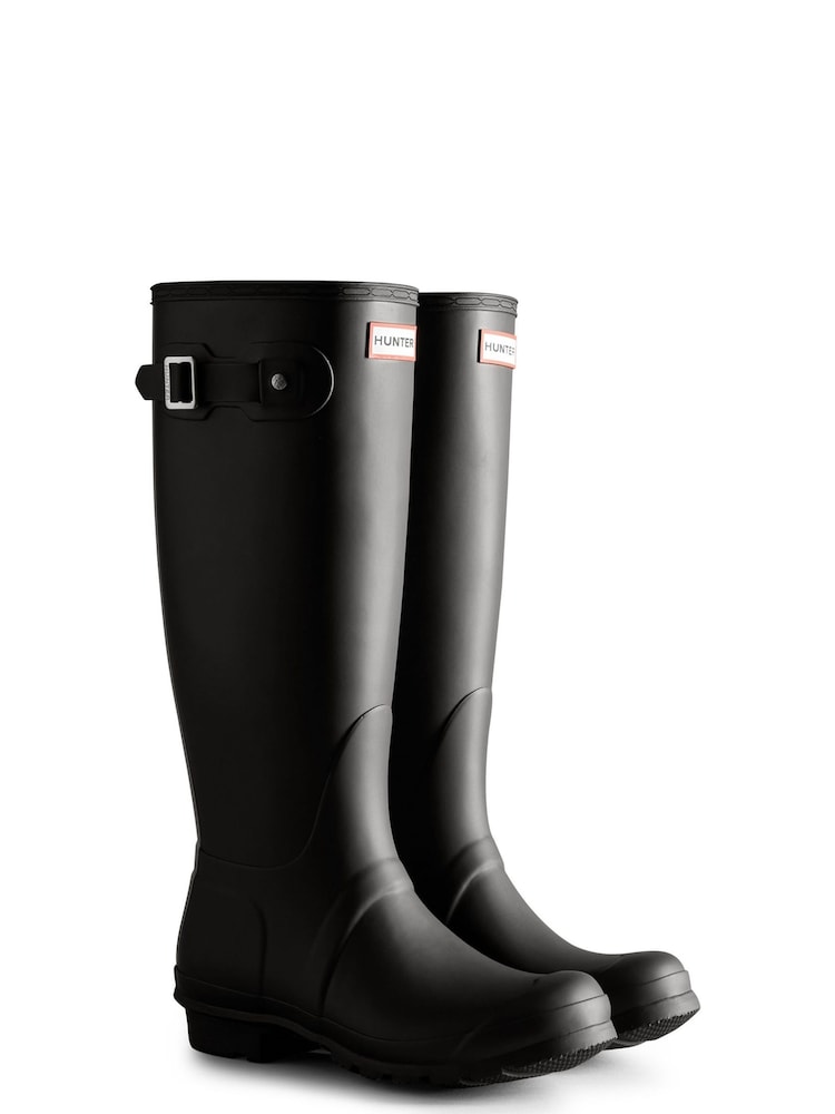 Hunter Womens Original Tall Black Wellington Boots - Image 2 of 3 Hunter Womens Original Tall Black Wellington Boots - Image 2 of 3