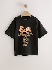 Black/Grey Skate Relaxed Fit Graphic Print Short Sleeve 100% Cotton T-Shirts 3 Pack (3-16yrs) - Image 3 of 7