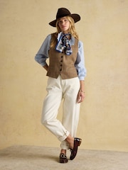 Joules Grove Chocolate Brown Wool Fedora - Image 2 of 8