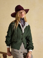 Joules Grove Berry Red Wool Fedora - Image 2 of 8