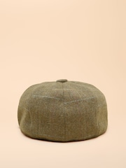 Joules Harrogate Green Baker Boy Hat - Image 5 of 6