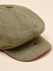 Joules Harrogate Green Baker Boy Hat - Image 6 of 6