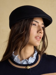 Joules Abingdon Navy Flat Cap - Image 2 of 5