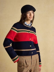 Joules Abingdon Navy Flat Cap - Image 3 of 5