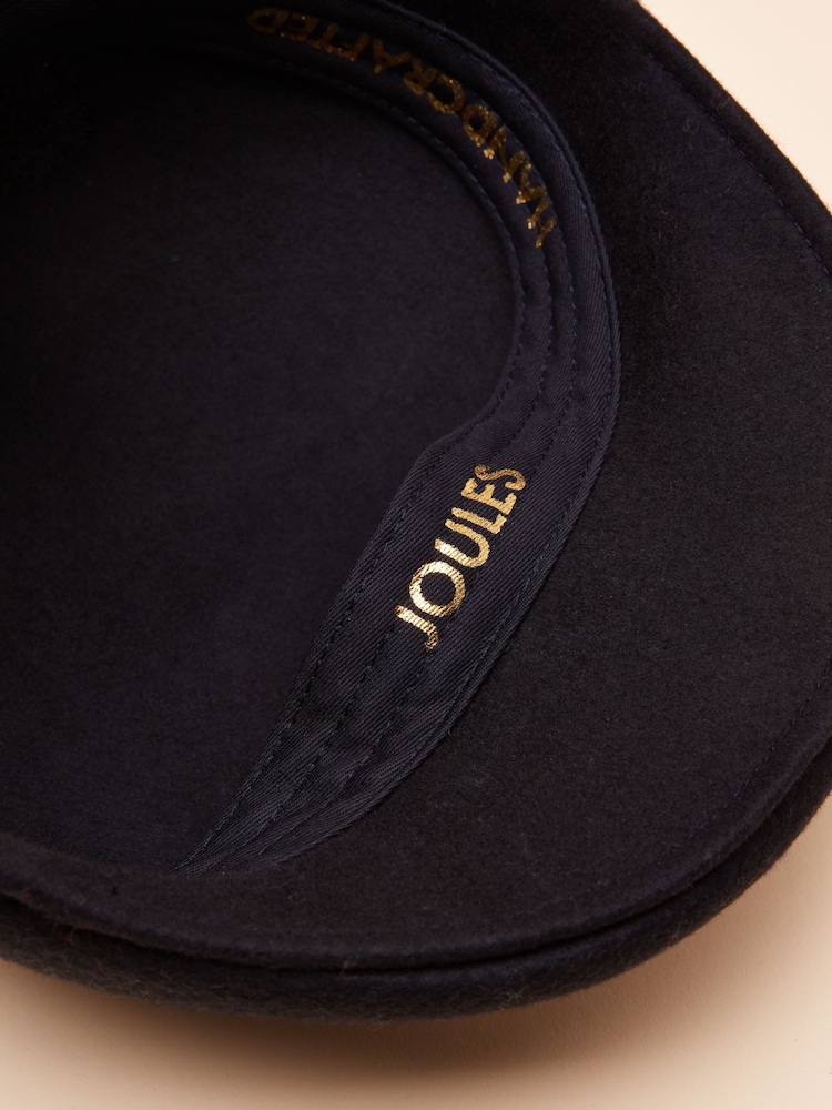 Joules Abingdon Navy Flat Cap - Image 5 of 5