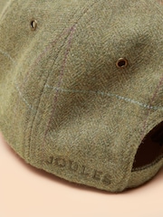 Joules Perry Green Tweed Baseball Cap - Image 9 of 9