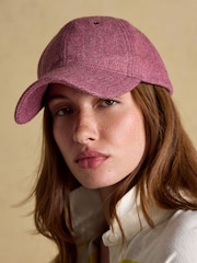 Joules Perry Plum Purple Tweed Baseball Cap - Image 1 of 8