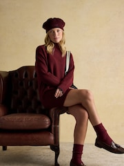 Joules Joelle Berry Red Beret - Image 2 of 7