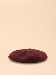 Joules Joelle Berry Red Beret - Image 5 of 7