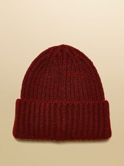 Joules Rosa Berry Red Beanie Hat - Image 5 of 6