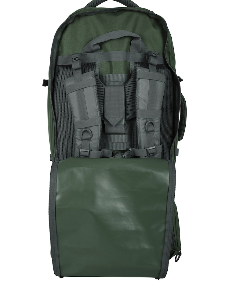 Mountain Warehouse Green Traveller 60 + 20 Litre Rucksack - Image 11 of 11