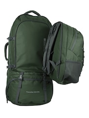 Mountain Warehouse Green Traveller 60 + 20 Litre Rucksack - Image 4 of 11