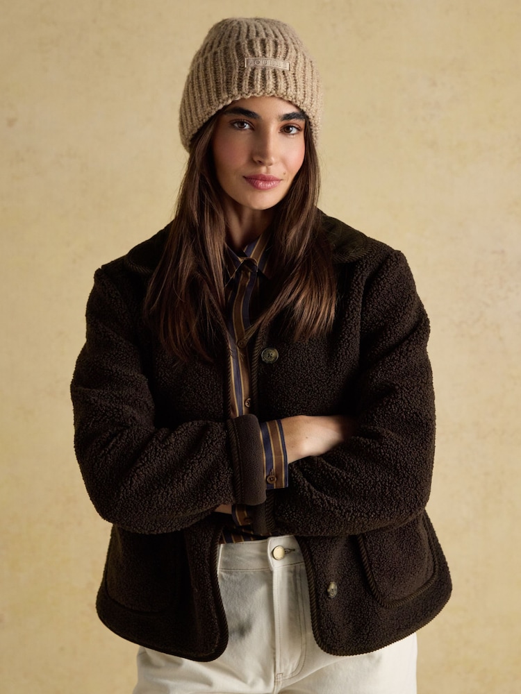 Joules Rosa Oatmeal Beanie Hat - Image 2 of 6 Joules Rosa Oatmeal Beanie Hat - Image 2 of 6