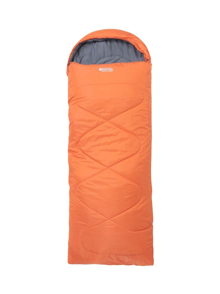 Mountain Warehouse Orange Camping Summit 250 Square Sleeping Bag - Image 1 of 1
