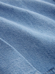 Mid Blue Denim Belted Kilt Skirt - Image 6 of 7