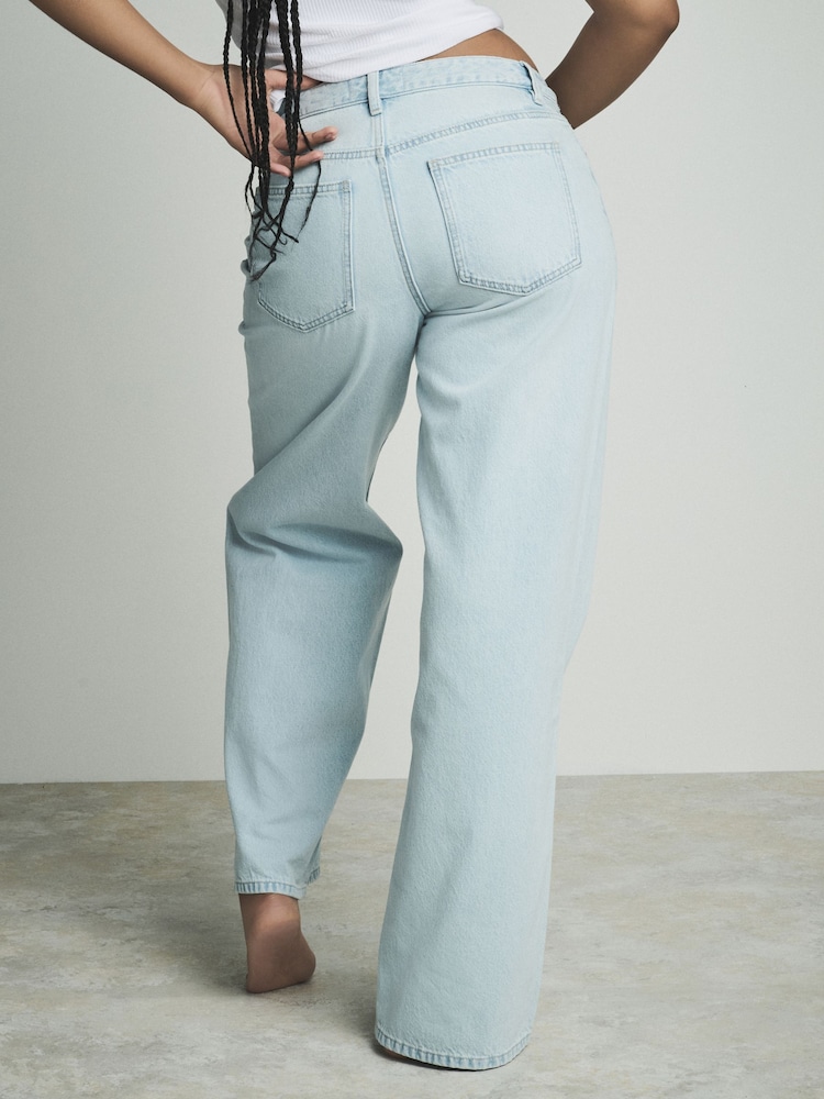 Bleach 100% Cotton Hourglass Wide Leg Jeans - Image 2 of 2