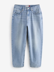 Mittelblau - Hourglass-Jeans mit Barrel-Hosenbein aus 100 % Baumwolle - Bild 5 von 7