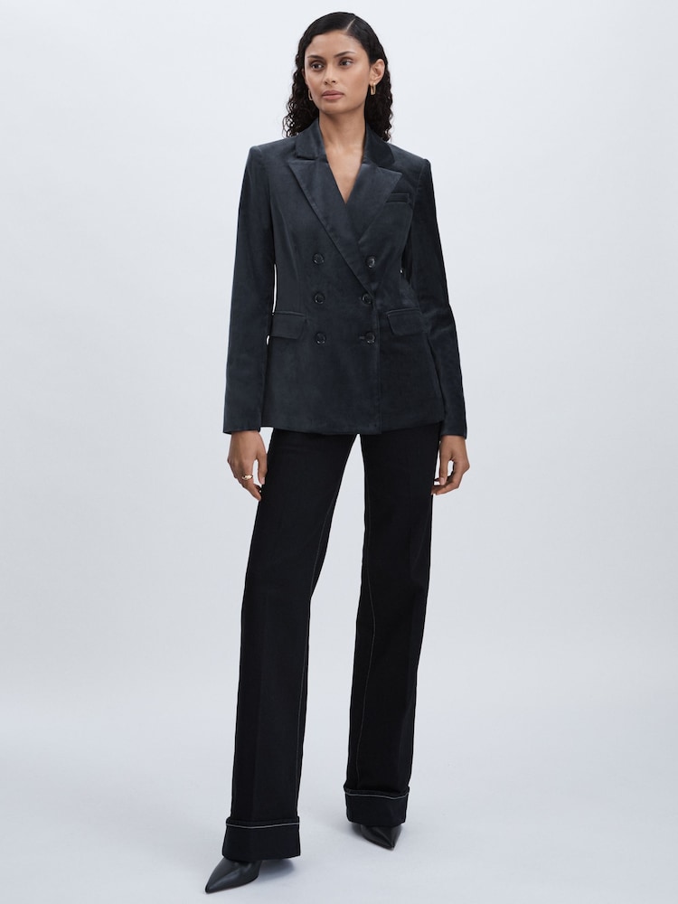 Paige Velvet Double Breasted Blazer - Image 1 of 6