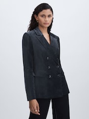 Paige Velvet Double Breasted Blazer - Image 3 of 6