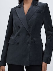 Paige Velvet Double Breasted Blazer - Image 4 of 6