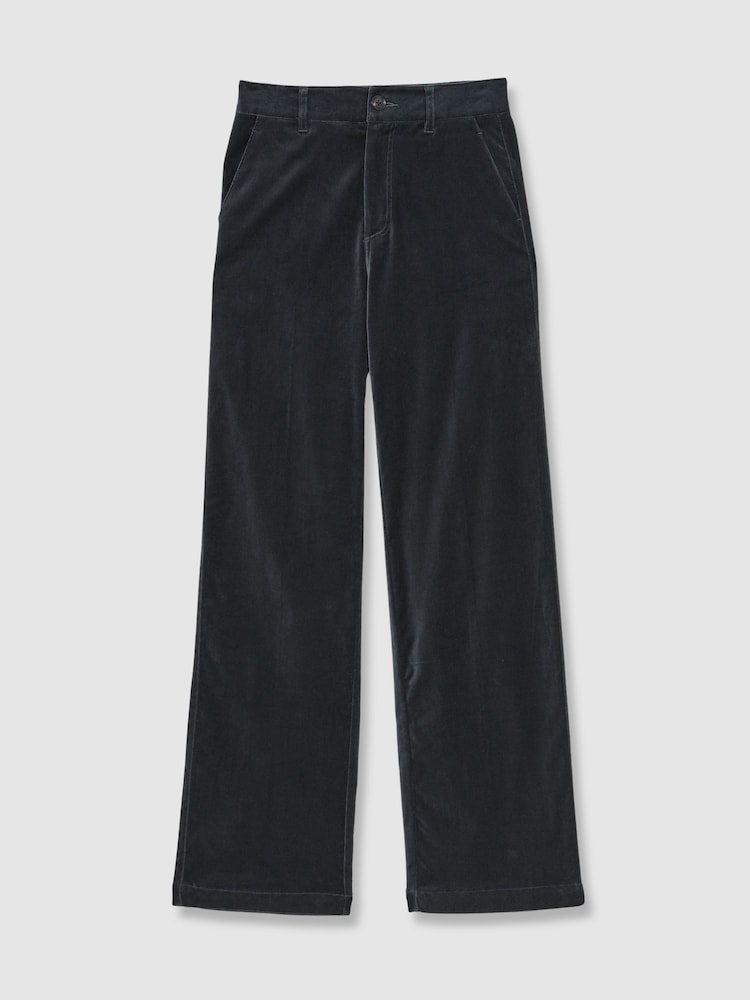 Paige Velvet Wide-Leg Trousers - Image 2 of 6