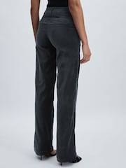 Paige Velvet Wide-Leg Trousers - Image 5 of 6