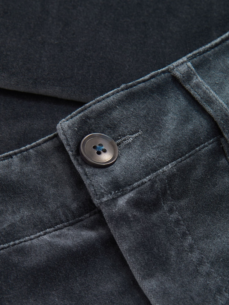 Paige Velvet Wide-Leg Trousers - Image 6 of 6