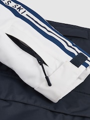 Reiss White/Navy/Blue Thoren 13-14 yrs Padded-Ripstop Ski Jacket - Image 4 of 4