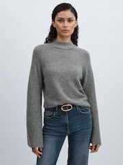 Paige 100% Cashmere High-Neck Jumper - Image 1 of 7