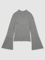 Paige 100% Cashmere High-Neck Jumper - Image 2 of 7